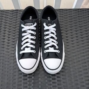 Converse Black and White Low Top Canvas Sneakers
